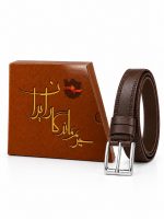 کمربند 3/5 سانت یکلا چرم گاومیش - تصویر 6
