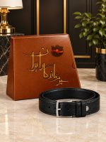 کمربند 3/5 سانت میلینگ ساده چرم گاوی - تصویر 8